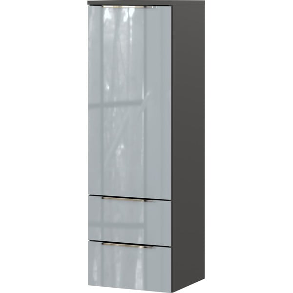 Aukšta/pakabinama vonios daiktadėžė pilkos spalvos 36x111 cm Vasio – Germania-image-2