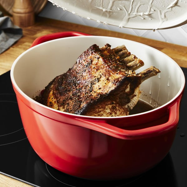 Indukcinis aliuminio puodas su nelimpančiu dangčiu 5,7 l Air - Tefal-image-1