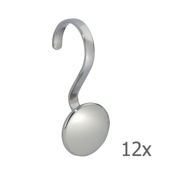 12 iDesign Forma Shower nerūdijančio plieno kabliukų rinkinys-image-1