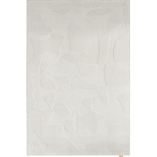 Iš vilnos kilimas šviesiai pilkos spalvos 133x190 cm Morphic Botanica – Agnella