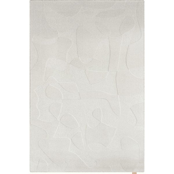 Iš vilnos kilimas šviesiai pilkos spalvos 133x190 cm Morphic Botanica – Agnella