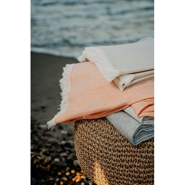 Mėlynas medvilninis pledas Euromant Summer Linen, 140 x 180 cm-image-2