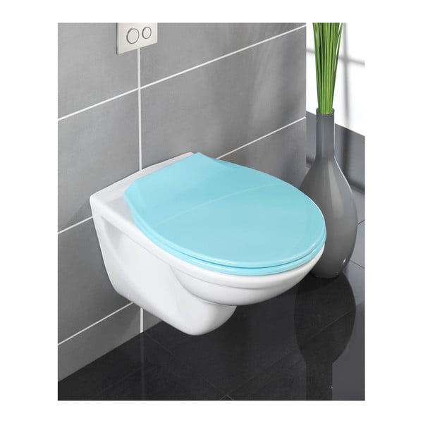 Mėlyna tualeto sėdynė Wenko Kos, 44 x 37 cm-image-1