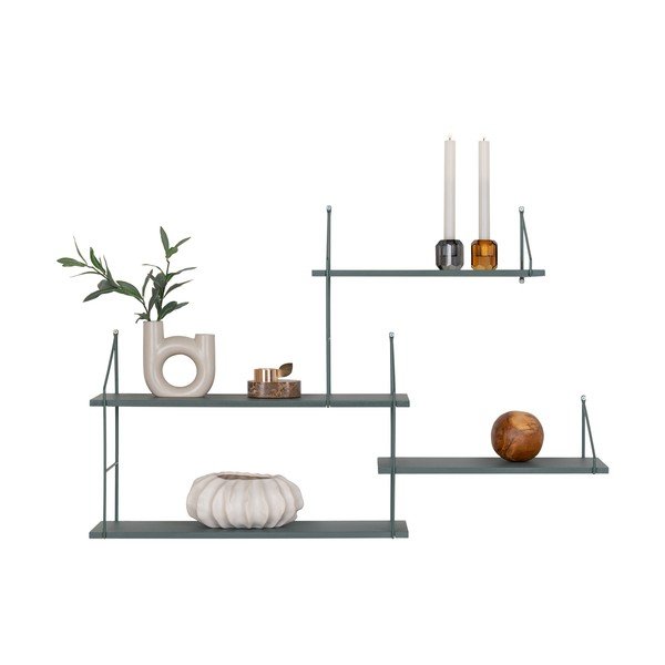 Pilka dviaukštė lentyna Harlem Hylde - House Nordic-image-2