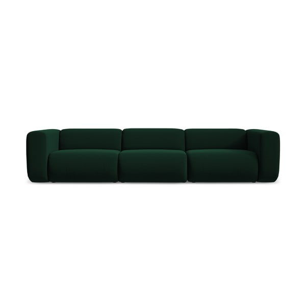 Tamsiai žalios spalvos iš velveto sofa 319 cm Ekahi – Makamii