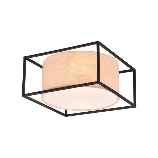 Lubinis šviestuvas matinės juodos spalvos/smėlio spalvos 30x30 cm Ross – Trio-image-1