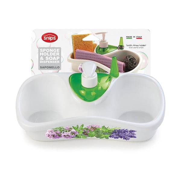 Iš plastiko stovas skalbimo reikmenims baltos spalvos – Snips-image-3