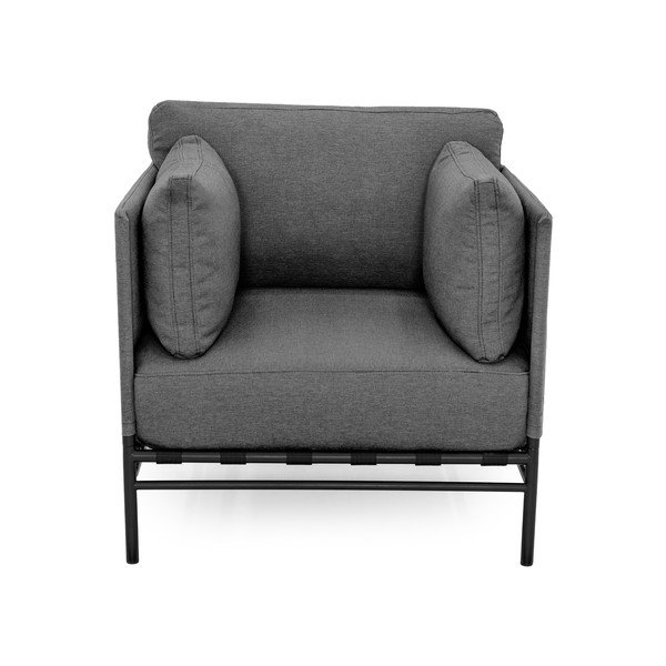 Paminkštinto audinio sodo krėslas tamsiai pilkos spalvos Dandy – Sit Sit-image-2