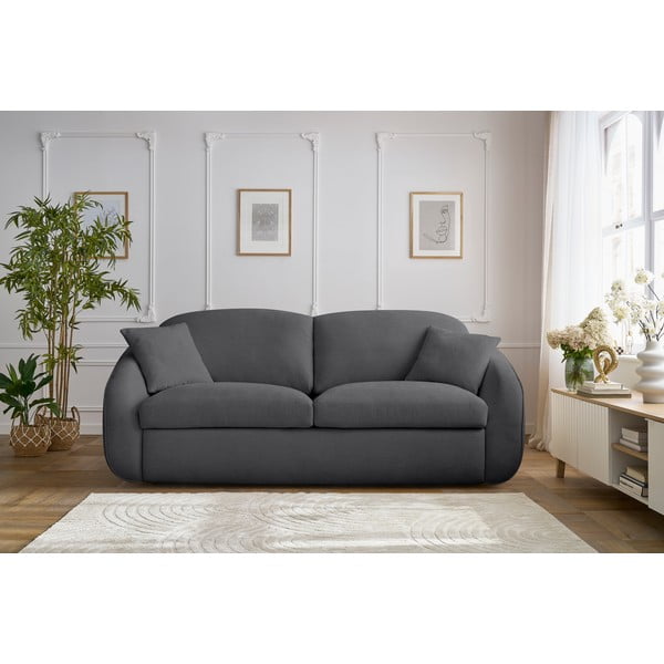 Sulankstoma sofa tamsiai pilkos spalvos 235 cm Cezanne – Bobochic Paris-image-1