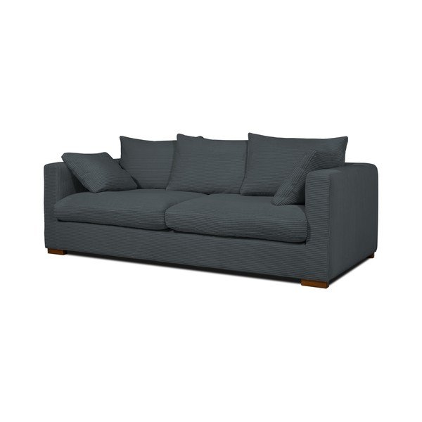 Sofa iš kordinio velveto pilkos spalvos 220 cm Comfy – Scandic-image-2