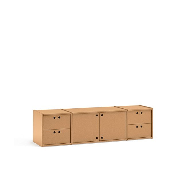 Natūralios spalvos TV spintelė 157x42x40 cm Wally – Teulat-image-4