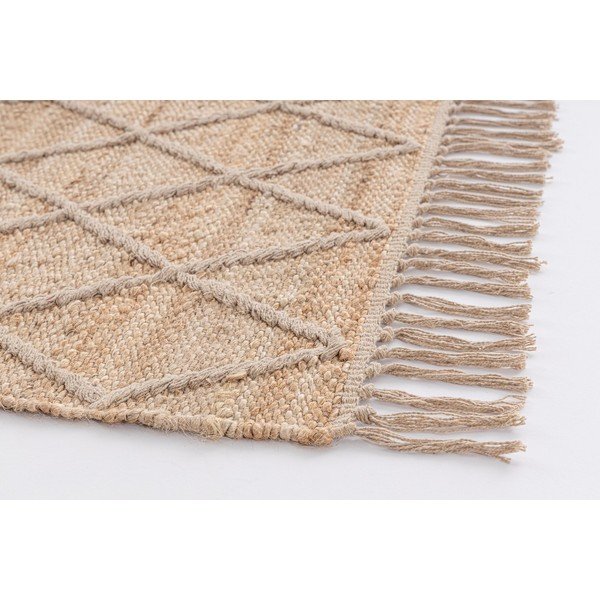 Rankų darbo natūralios spalvos iš džiuto kilimas 60x90 cm Shaila – Yes Everyday-image-2