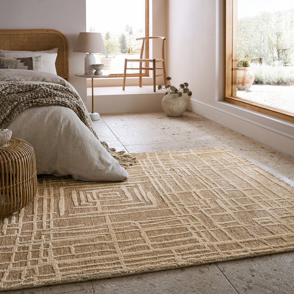 Smėlio spalvos kilimas 120x170 cm Elliot – Flair Rugs-image-1