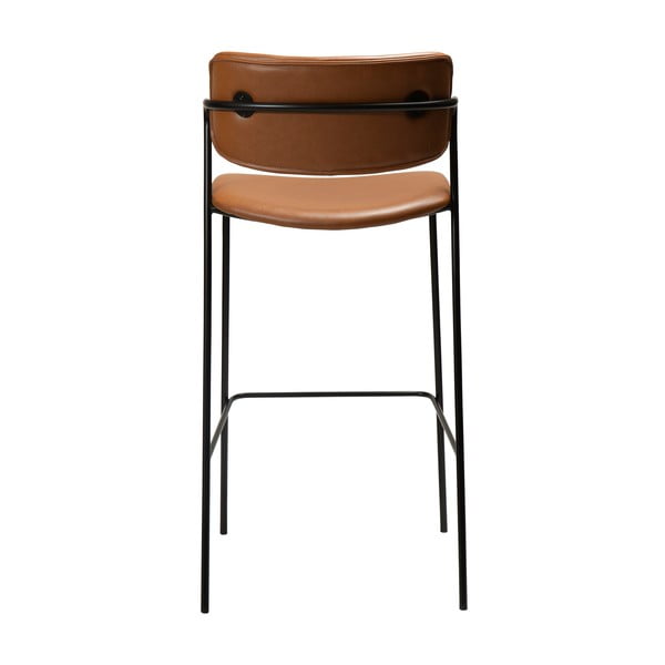 Ruda baro kėdė iš dirbtinės odos DAN-FORM Denmark Zed, aukštis 107 cm-image-4