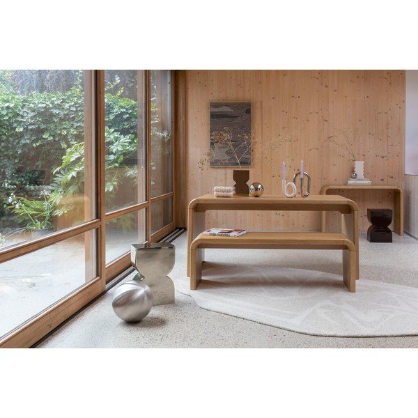 Valgomojo stalas iš ąžuolo 80x160 cm Brave – Zuiver-image-1