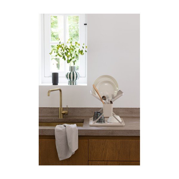 Smėlio spalvos iš metalo dviejų aukštų kiaurasamtis 37x33 cm – Brabantia-image-2