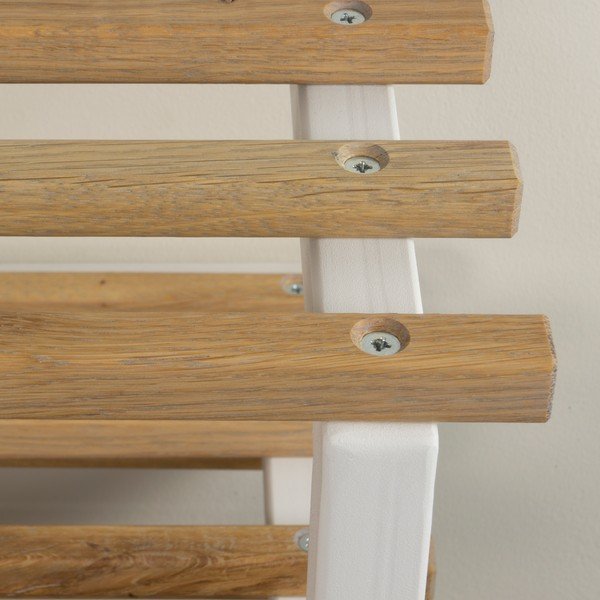 Baltos spalvos/natūralios spalvos iš metalo pakabinama spintelė batams 71x26x34 cm Marco – Spinder Design-image-4