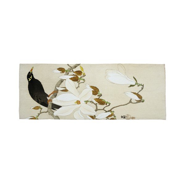 Žalias ir smėlio spalvos kilimas 135x55 cm Bird - Velvet Atelier-image-4