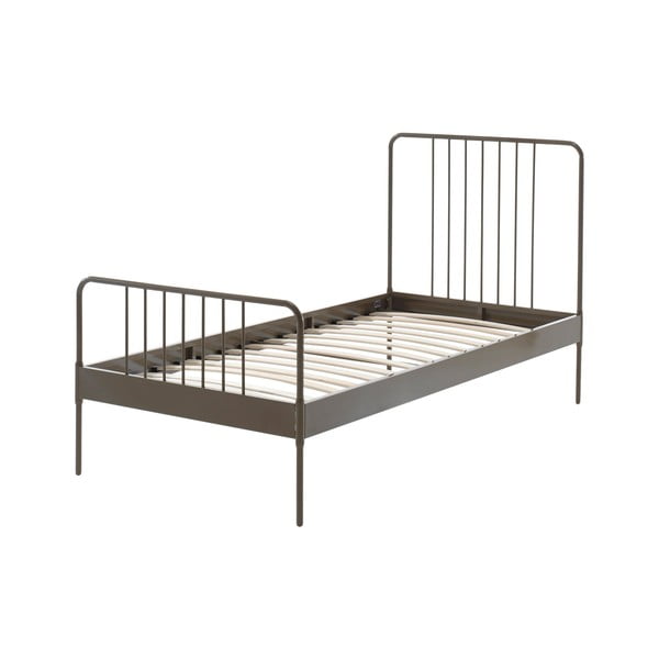 Ruda metalinė vaikiška lova Vipack Jack, 90 x 200 cm