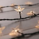 Tamsiai žalia LED lempučių girlianda DecoKing Star, 100 lempučių, 12,5 m ilgio