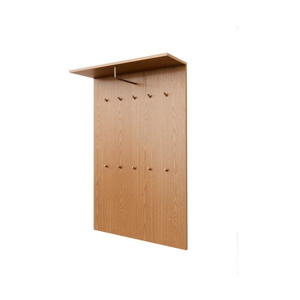 Sieninė kabykla natūralios spalvos iš ąžuolo Dot – Tenzo-image-2