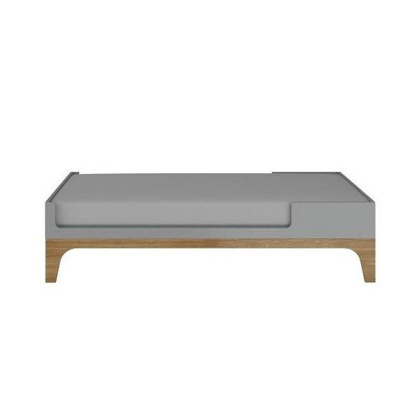 Pilka daugiafunkcinė vaikiška lova Bellamy UP, 70 x 120 cm-image-4