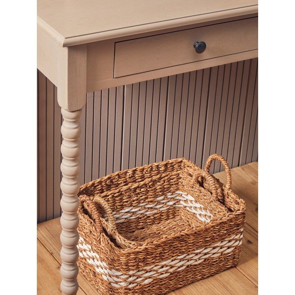Iš pušies masyvo rašomasis stalas 48x107 cm Heritage – Premier Housewares-image-4
