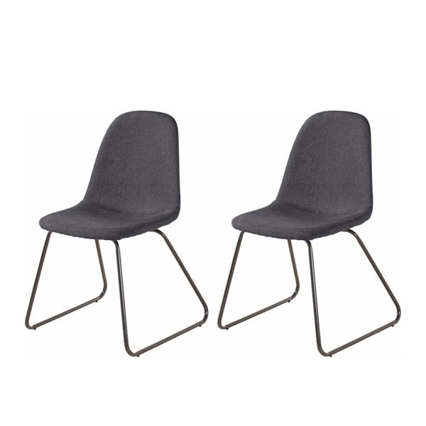 2 tamsiai pilkų valgomojo kėdžių rinkinys "Støraa Colombo