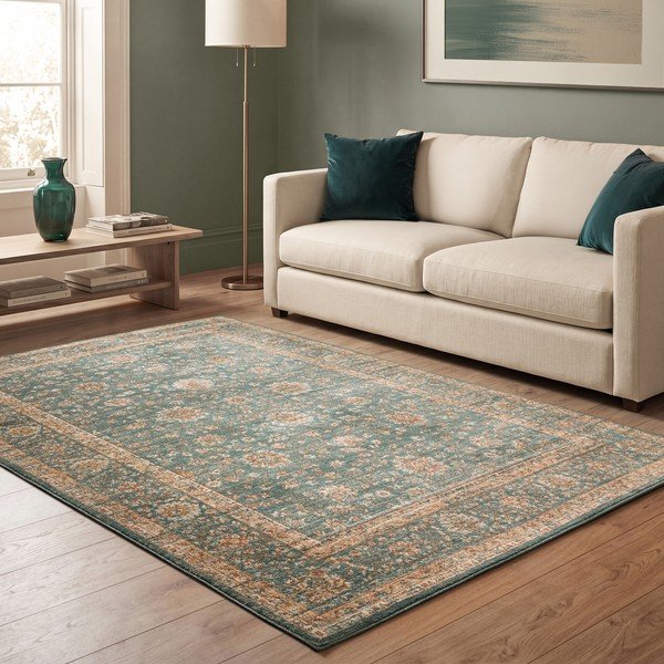 Smaragdinės spalvos kilimas 240x340 cm Raja – Asiatic Carpets-image-3