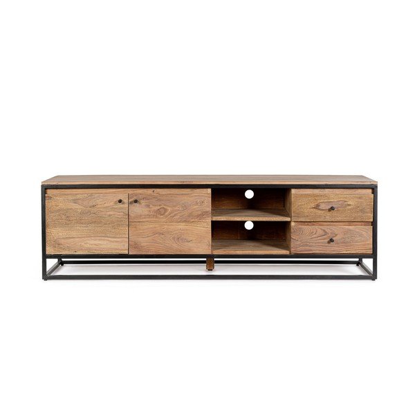 Natūralios spalvos iš dalbergijos medžio masyvo TV spintelė 175x50x45 cm Nartan – Bizzotto