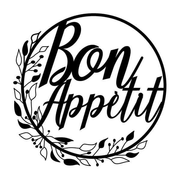 Metalinės sienų dekoracijos Bon Appetit - Wallity