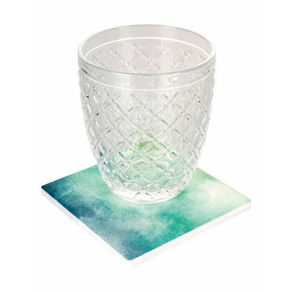 Žalios-mėlynos spalvos keraminiai padėkliukai, 4 vnt. Ocean - Villa d'Este-image-1