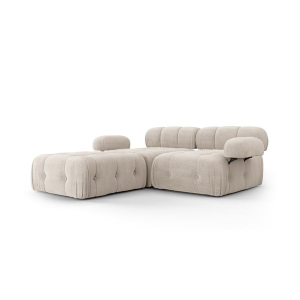 Kampinė sofa smėlio spalvos Ferento – Cosmopolitan Design-image-1