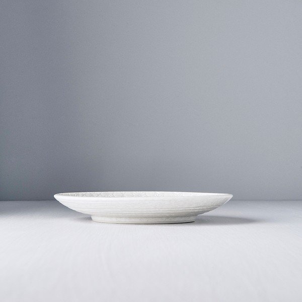 Baltos spalvos keraminė lėkštė MIJ Star, ø 20 cm-image-1