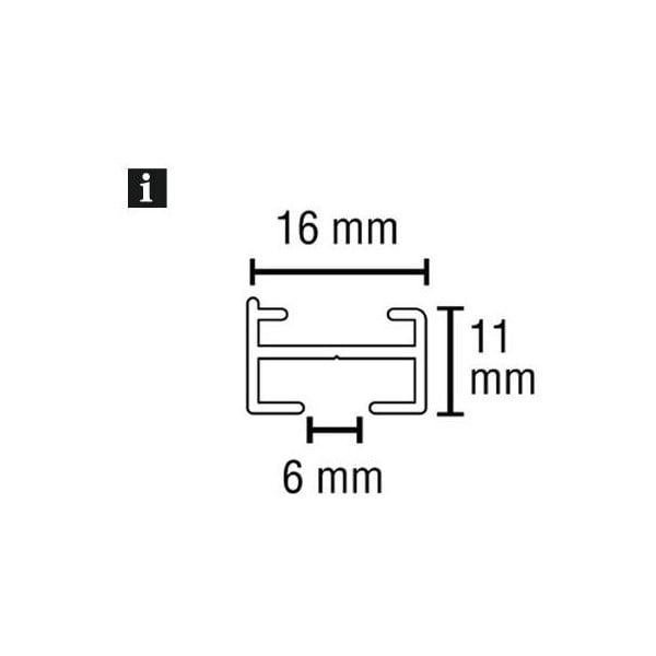 Metalinis užuolaidų bėgelis 160 cm Lucy - Gardinia-image-4