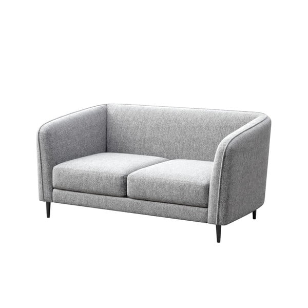 Sofa šviesiai pilkos spalvos 160 cm Galbe – Ghado-image-2