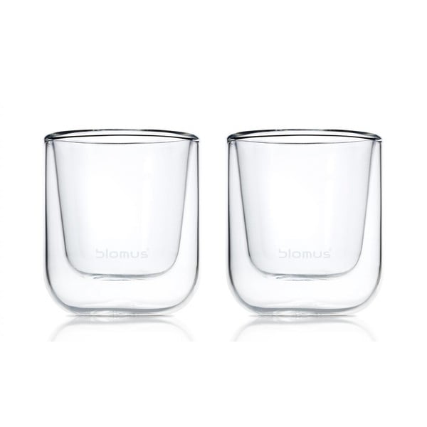 Dviejų sluoksnių stiklinės 2 vnt. 80 ml Nero – Blomus
