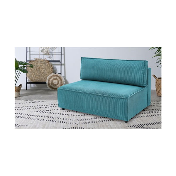 Modulinė sofa mėlynos spalvos iš kordinio velveto (modulinė) Nihad modular – Bobochic Paris-image-1