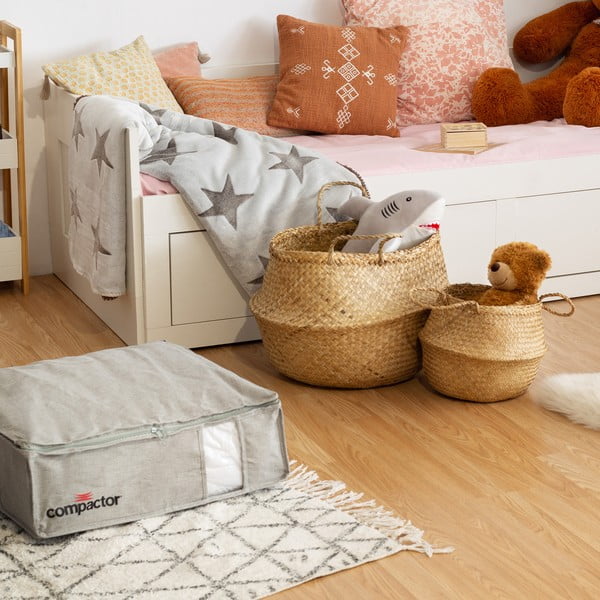 Šviesus krepšys iš jūržolės Compactor, ⌀ 36 cm-image-1