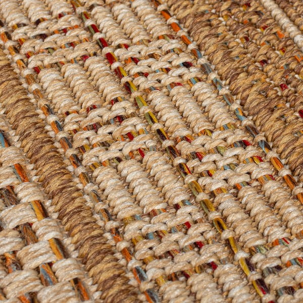 Lauko kilimas natūralios spalvos 120x170 cm Farah Stripe – Flair Rugs-image-4