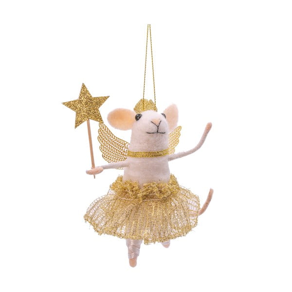 Iš tekstilės rankų darbo eglutės papuošimas 12 cm Fairy Mouse – Sass & Belle