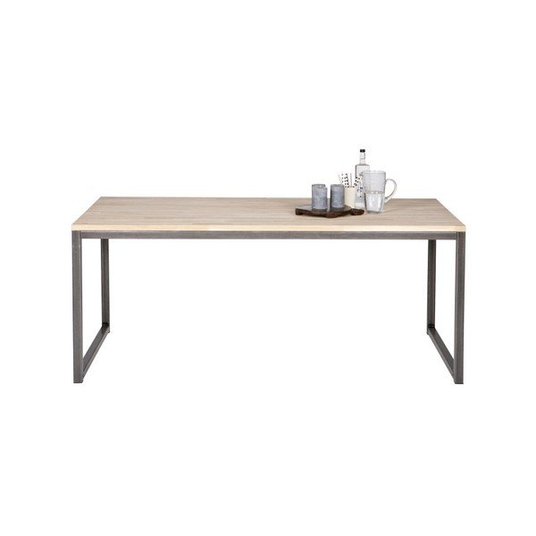 Valgomojo stalas iš ąžuolo medienos WOOOD Olivier, 90 x 180 cm-image-2