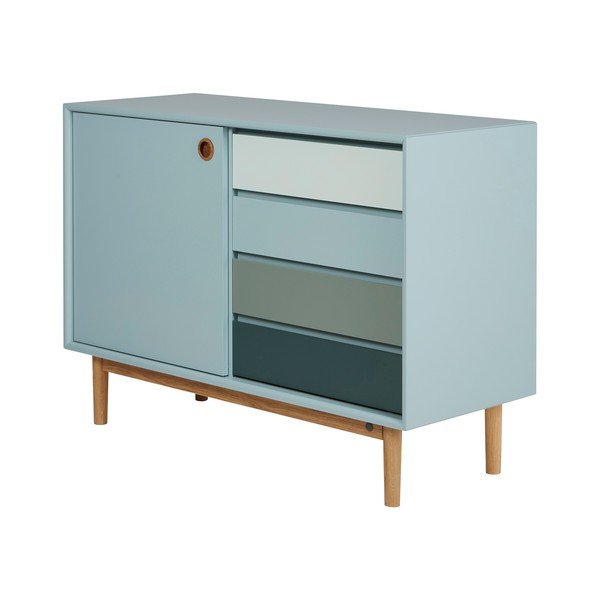 Žema šoninė spintelė mėtų spalvos 114x80 cm Color Box – Tom Tailor-image-2