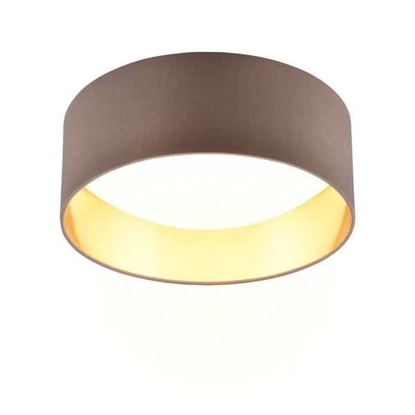 Lubinis šviestuvas šviesiai rudos spalvos LED ø 30 cm Locarno – Reality-image-1