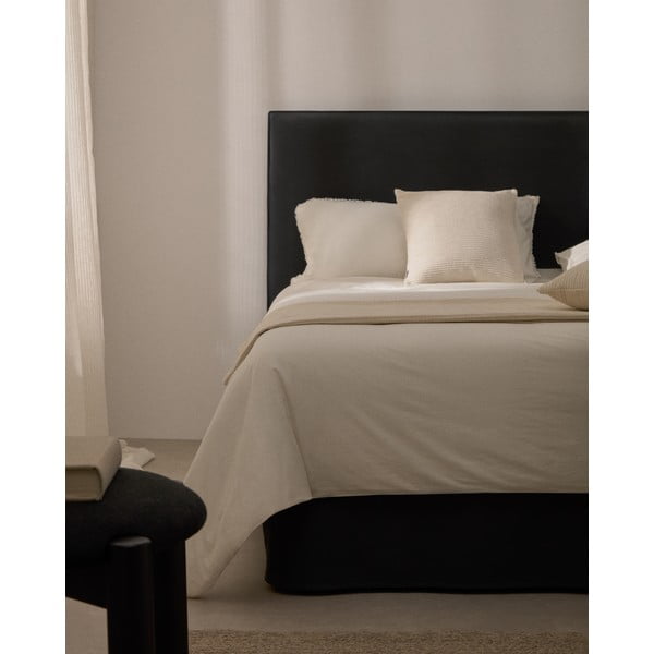 Antracito spalvos iš audinio galvūgalis 180x118 cm Jaira – Kave Home-image-1