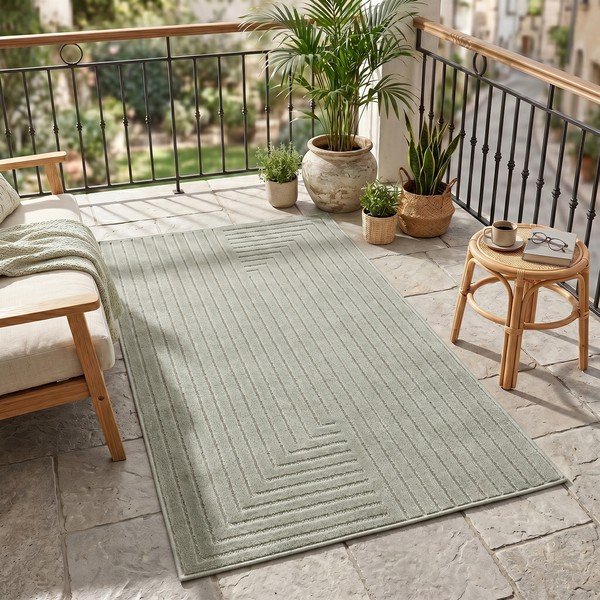 Žalios spalvos lauko kilimas 80x250 cm Nova 1202 – Ayyildiz Carpets-image-1