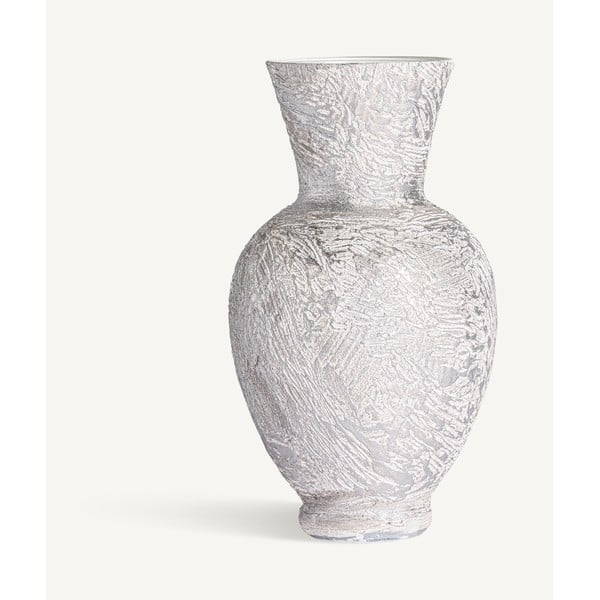 Vaza iš stiklo baltos spalvos Instinct – Burkina