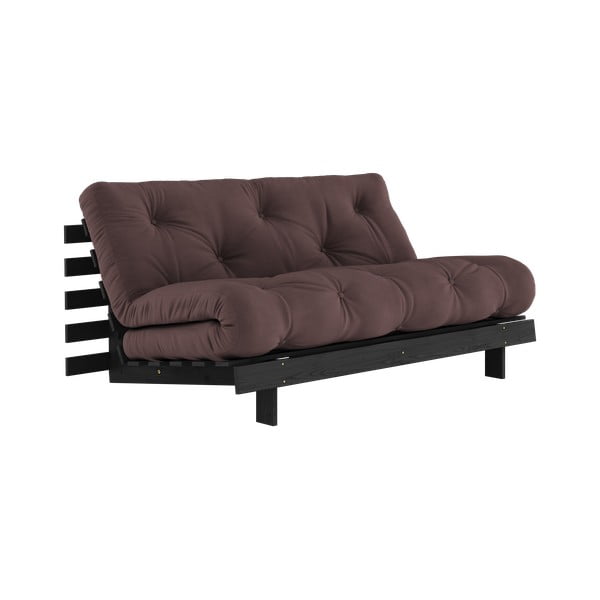 Sulankstoma sofa tamsiai rudos spalvos 160 cm Roots Black Night – Karup Design