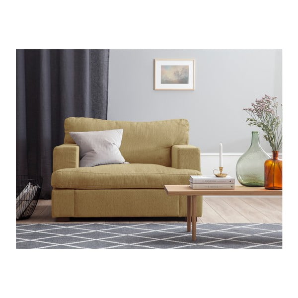 "Windsor & Co Sofas" "Daphne" garstyčių geltonos spalvos fotelis-image-2