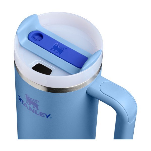 Mėlynos spalvos iš nerūdijančio plieno su šiaudeliu termosas 890 ml Quencher H2.O FlowState™ Tumbler Blue Sky – Stanley-image-1